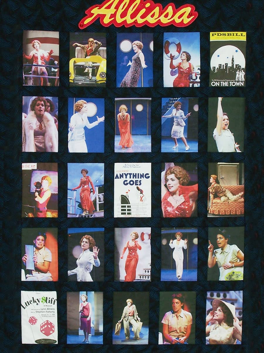 Celebrate someone with a photo memory quilt