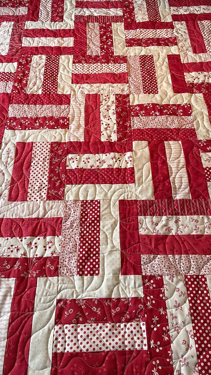 quilted leaves accent fabric patterns